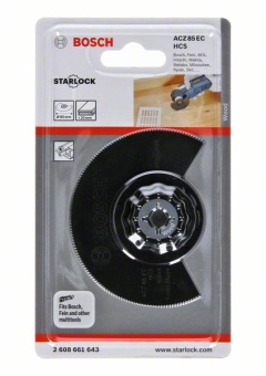 Сегментированное полотно WOOD STARLOCK BOSCH HCS ACZ 85 EC Wood 85 mm 2608661643 (2.608.661.643)